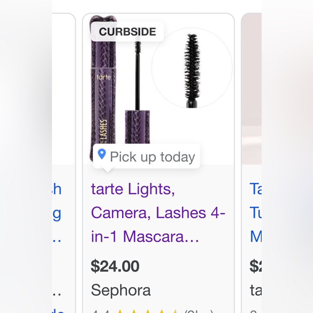 Bnib tarte lights camera action 4 in 1 mascara black